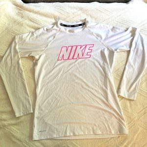 Nike long sleeve dry fit swim top